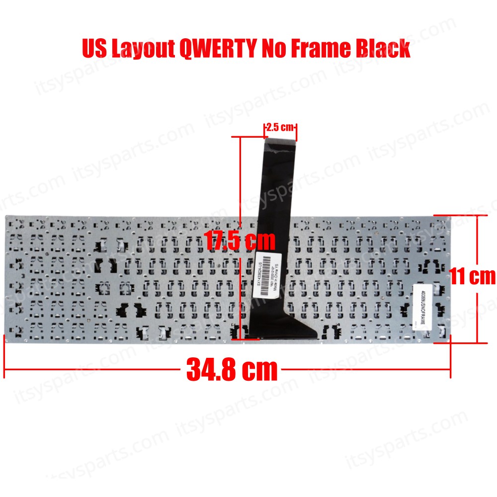 Laptop Keyboard ASUS ASUS F550 ASUS F550CA ASUS F550CB ASUS F550CC ASUS F552C ASUS F552CL ASUS F552E ASUS F552EA ASUS F552EP ASUS F552L ASUS F552LD ASUS K550CC ASUS P550CA (Ref.40359USNOFRAME)