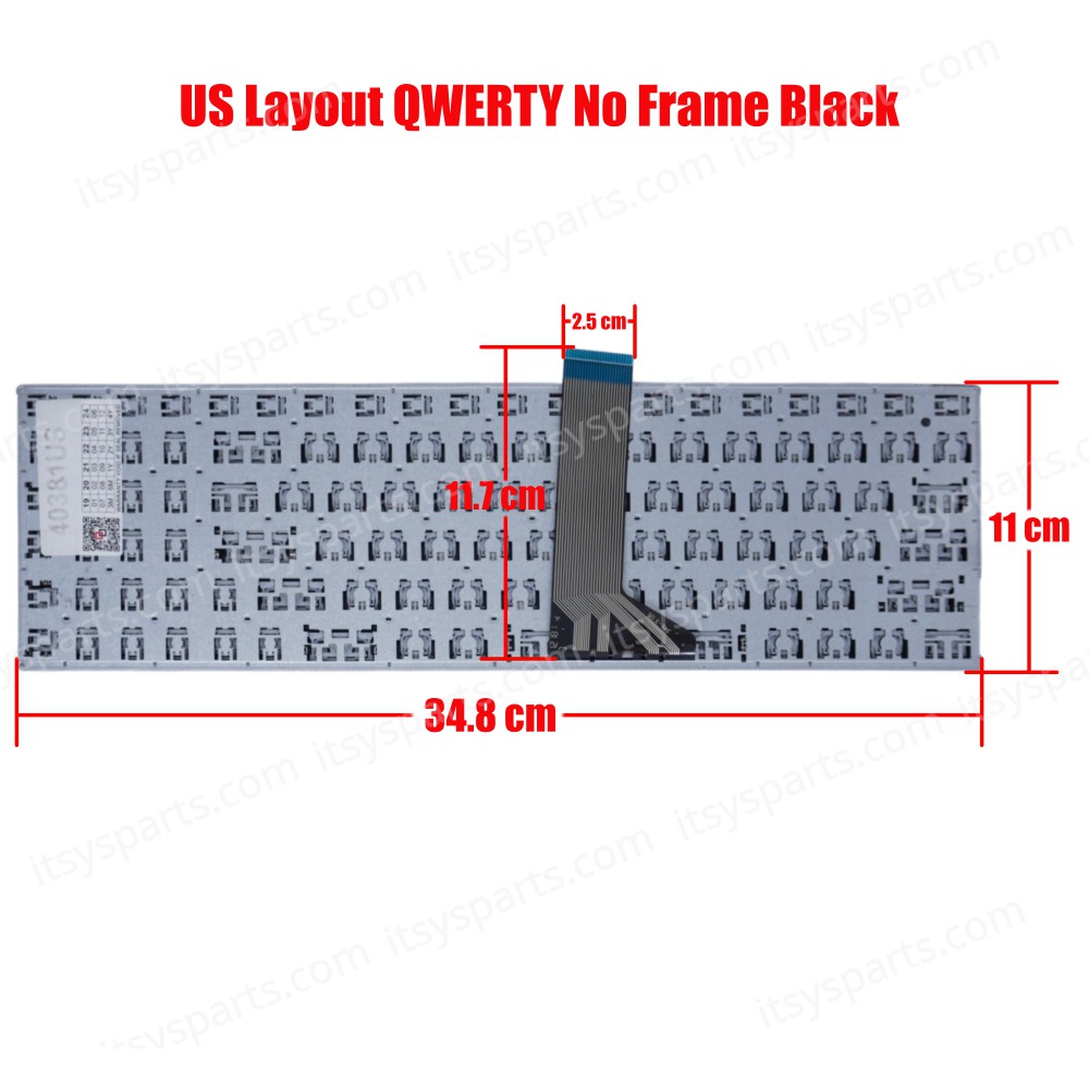 LAsus X552 X552E F550 F550V X552E X554 X503M X554L Y583L F555 W519L A555 K555l v500c (Ref.40381US)