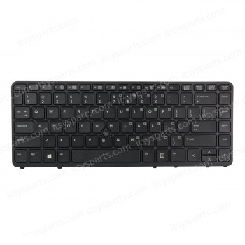 Keyboard Laptop HP EliteBook 840 G1 G2 / 850 G1 G2 / HP ZBook 14 Laptop With Pointer HP EliteBook 740 G1 740 G2 745 G2 750 G1 750 G2 HP EliteBook 755 G2 6037B0098801 776474-161 776474-201 776475-001 (Ref.40363US)