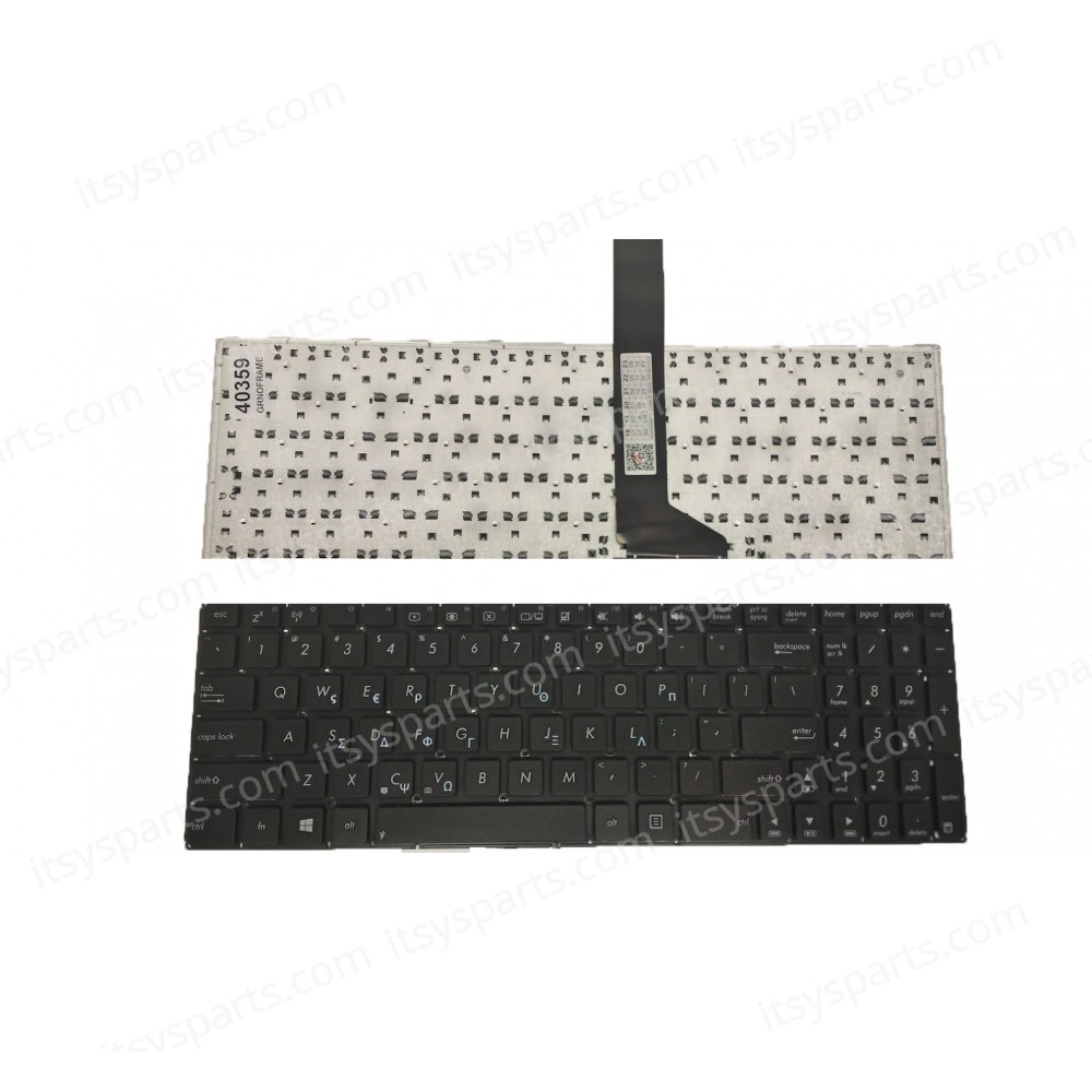 Keyboard Greek-Greek Laptop Keyboard ASUS X550C ASUS X550CA ASUS X550CC ASUS X550CL ASUS X550DP ASUS X550VC 0KN0-PE1IT13 0KNB0-6122IT00 0KNB0-612BIT00 9Z.N8SSQ.10E 9Z.N8SSU.40E AEXJ5I00110 XJ5 (Ref.40359GRNOFRAME)