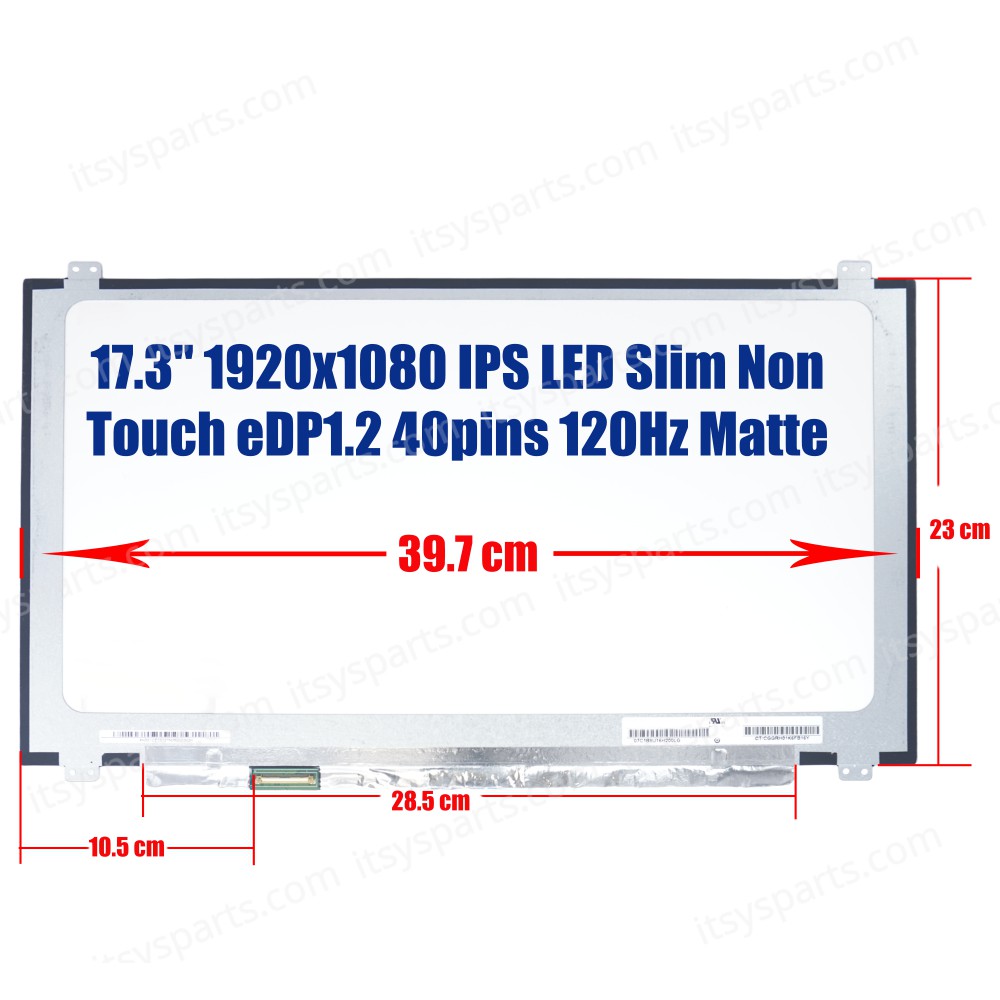 Laptop Monitor 17.3'' 1920x1080 WSXGA FHD LED SLIM 40pin N173HHE-G32 N173HHE-G32 Rev. C2 (Code 1-SCR0177)