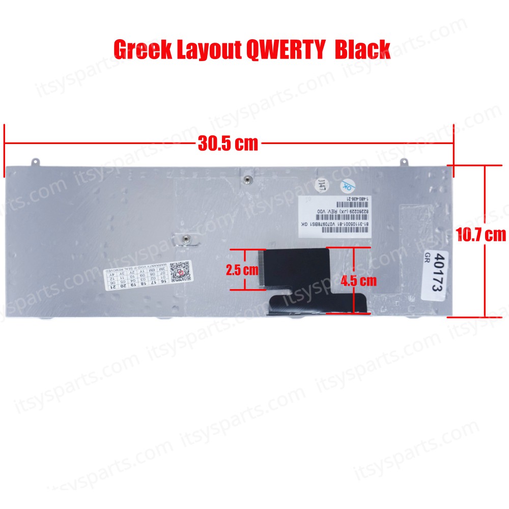 Greek Laptop Keyboard Sony VGN-FZ Series V070978BS1 81-31105001-41 81-31105001-43 81-31105001-47 81-31105001-48 81-31105001-61 81-31105001-62 81-31105001-63 81-31105001-64 V-709BIAS1 V070978BK1 V070978BS1GR (SKU. 40173GR) Greek Laptop Keyboard Sony VGN-FZ Series V070978BS1 81-31105001-41 81-31105001-43 81-31105001-47 81-31105001-48 81-31105001-61 81-31105001-62 81-31105001-63 81-31105001-64 V-709BIAS1 V070978BK1 V070978BS1GR (SKU. 40173GR)