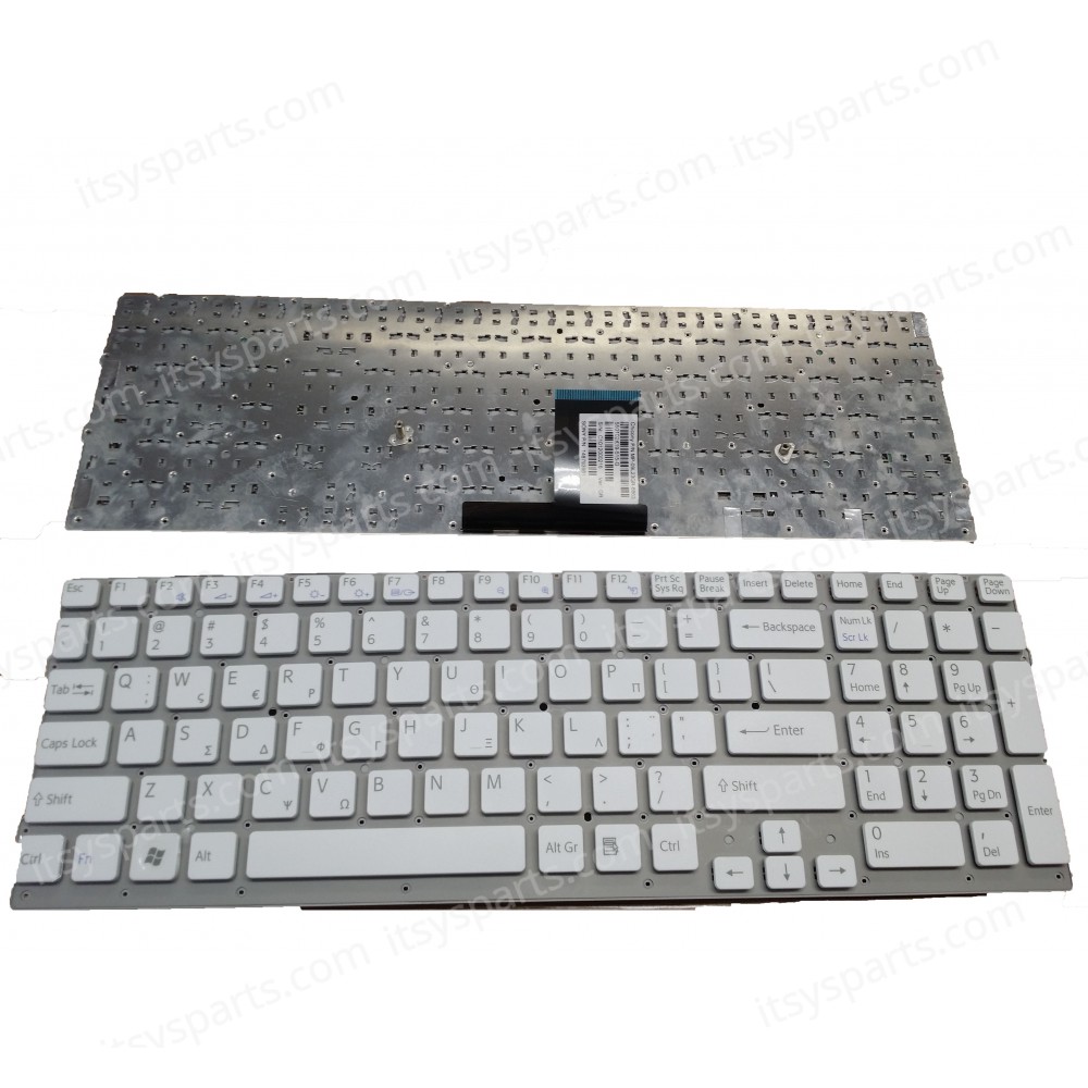 Keyboard Greek-Greek Laptop Keyboard Sony Vaio VPC EC VPC-EC VPC-EC3M1E VPCEC1M1E VPCEC2S0E VPC-EC2JFX VPC-EC290X 148794011 148793611 A1766537A VPC-EC2GGX MP-09L23GR-8863 148793981 (Code 40374GR )