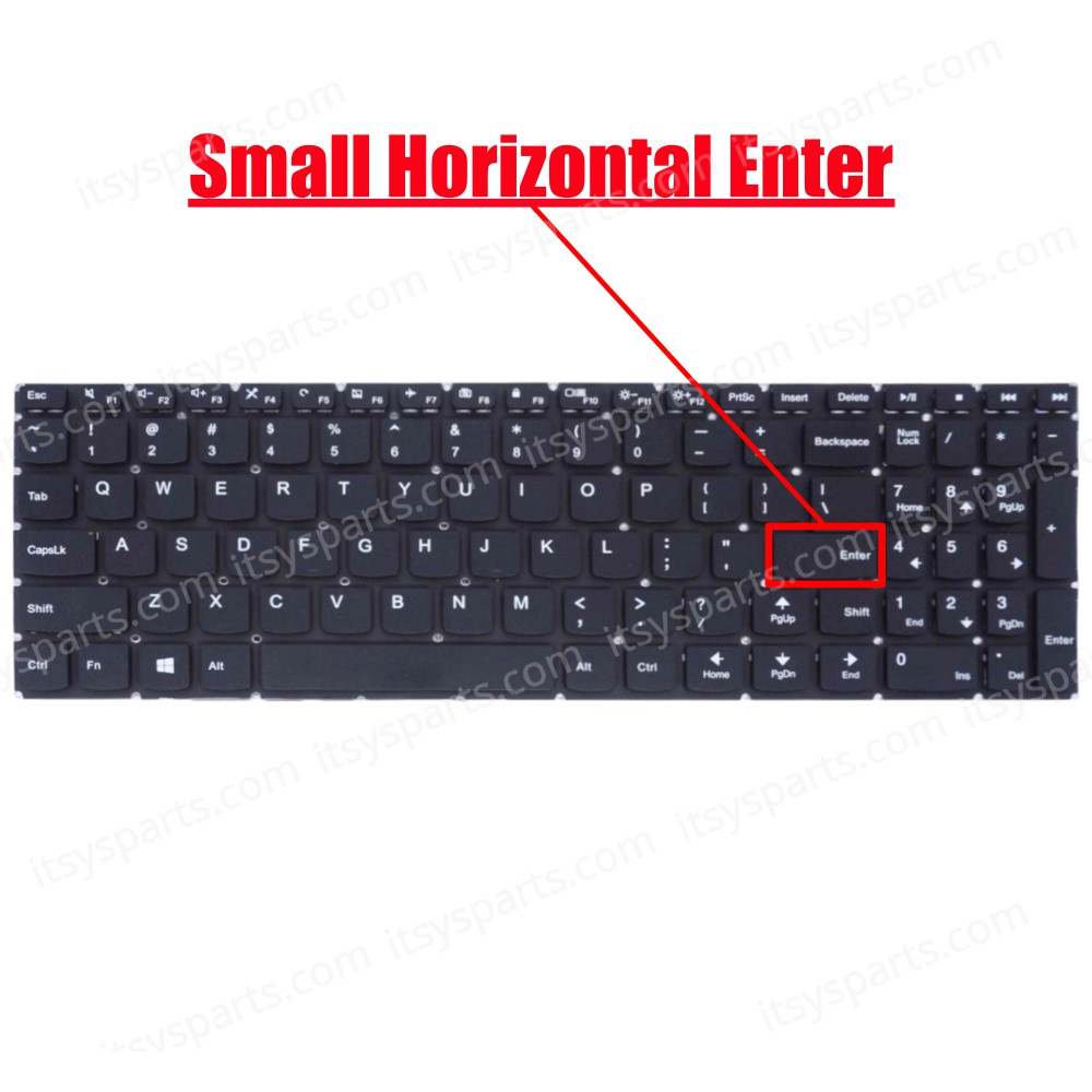 Laptop Keyboard Lenovo V110-15AST V110-15IAP V110-15ISK T6G1-US 25214785 PK130TH2A00 PK1314K2A00 25214785 9Z.NB4SN.001 NSK-BQ0SN MP-0A Black (Ref. 40387USNOFRAME)