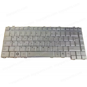 Greek Laptop Keyboard for TOSHIBA A200 A205 A210 A215 A300 A300D A305 A305D A310 A315 A350 L300 L300D L305 L305D L311 M200 M205 M300 F40 F45 A200 Tecra A9 M5 M9 MP-06866GR-9204 MP-06866CU-9204 AEBL5500150-GK GREEK SILVER (Ref.40018GRSILVER)