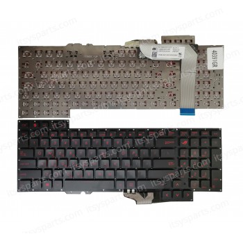 Keyboard-Greek Laptop ASUS G751 G751J G751JL G751JM G751JT G751JY GREEK ASM14C33GRJ442 0KNB0-E601GR00 PRB13NB06G1 ASM14C3 002L14C36LHC01 (Code 40391GRNOFRAME)