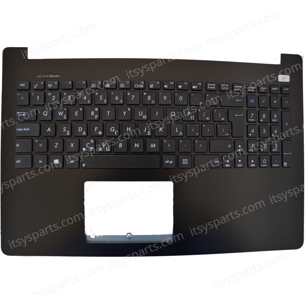 Keyboard-Greek Laptop Asus X502 X502C X502CA 13N0-P1A0D010A 90NB00I1-R31US1 13N0-P1A0D010C 13NB00I1AP0501(Ref. 40395GRPALM)