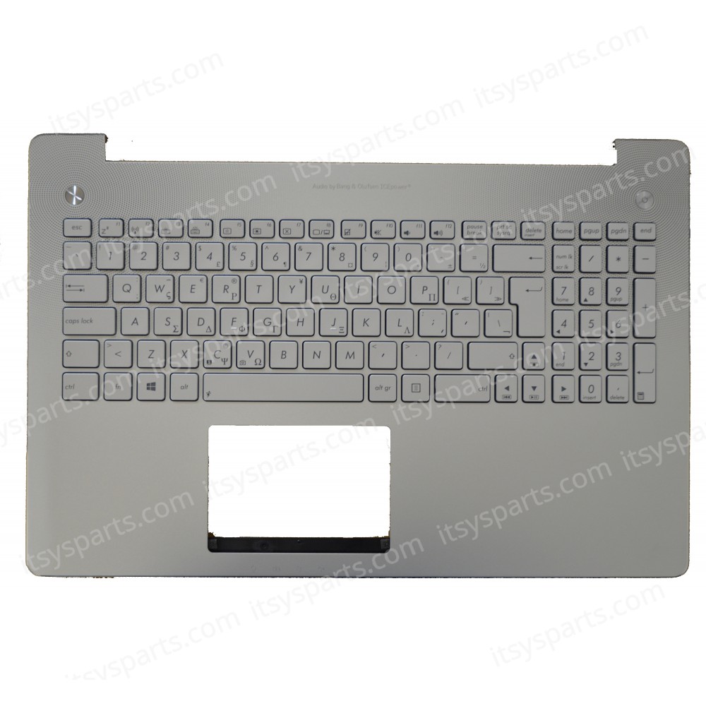 Keyboard-Greek Laptop ASUS N551 N550J N550 N550 N550JA N550JV N550JK N550LF N550JX 13NB00K1AM0241 13N0-P9A0251 13NB00K1AM1321 13NB00K1AM0251 90NB00K1-R31UK0 (Ref. 40396GRPALM)