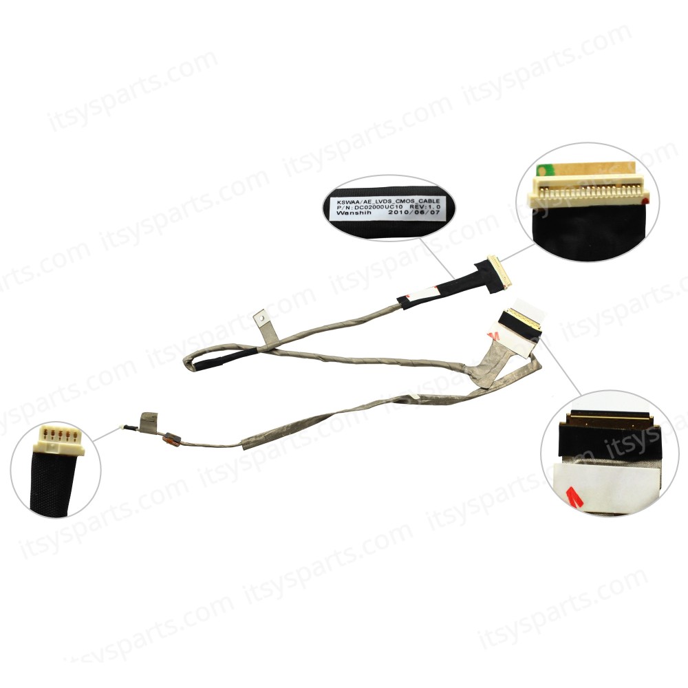 Flex Video Screen Cable - Flex Video Screen Cable LCD cable for Toshiba Satellite LCD L500 L505 L500D L505D 6017B0198301 A01 DC02000UC10 DC020001U00 V000180110 ( Code 1-FLEX0002)