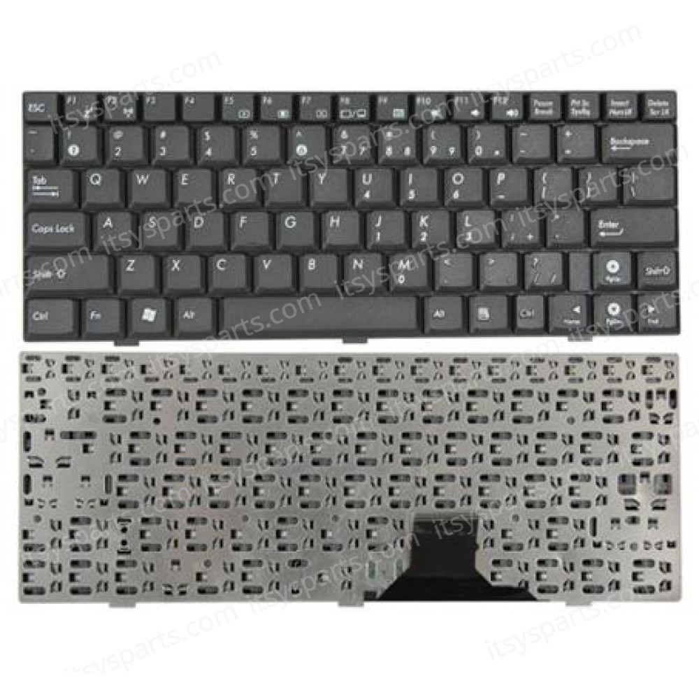 Keyboard Laptop Keyboard ASUS Eee PC 904 1000 1000H 1000HA 1000HC 1000HD 1000HE 1000HG 1000HV 1002HA 1003HAG 1004DN 9J.N1N82.60U NSK-UD60U V021532BK2 V021562HK1 US VERSION BLACK NO FRAME KEYBOARD (Ref.40271US)