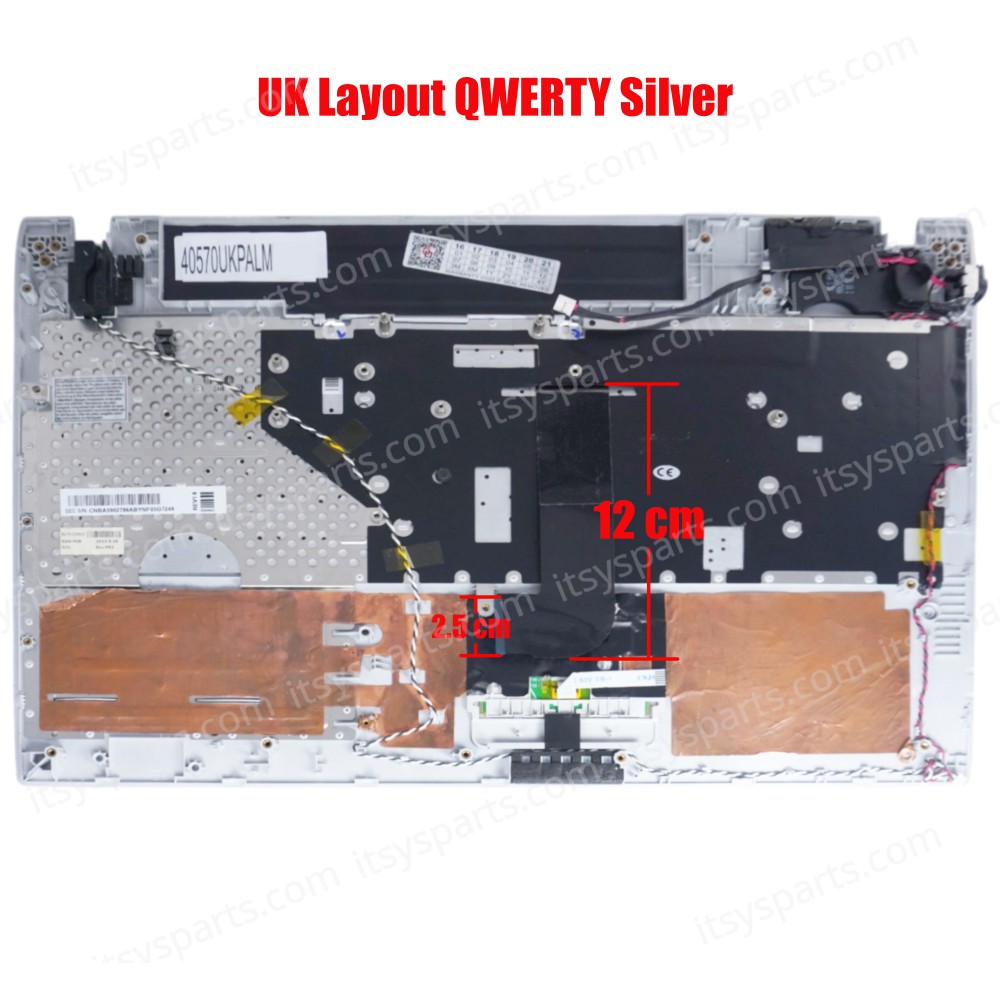 Laptop Keyboard Samsung Q530 Q560 Pk1532 9Z.N5QSN.A0F trba75-02670f (With palmrest) ( SKU.40570UKPALM )