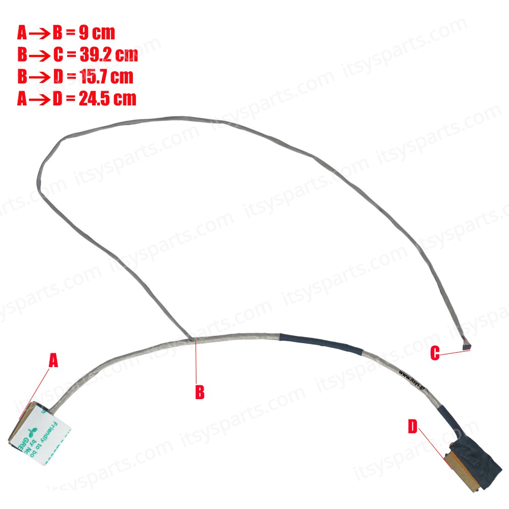 Video Screen Cable-Flex Screen cable Dell Inspiron 5558 5559 5555 5555 TouchScreen AAL25 DC02002BZ00 0WNXWK CN-0WNXWK WNXWK CY2G662 Video Screen Cable (Code 1-FLEX0235)