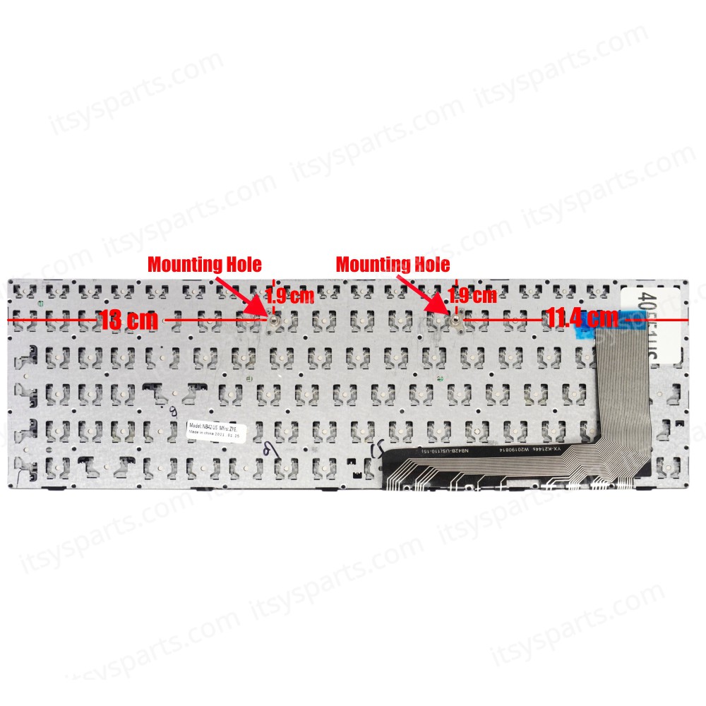 Laptop Keyboard for Lenovo IdeaPad 110-15ISK 110-17ACL 110-17IKB 110-17ISK Series 5N20L25928 with Frame (SKU.40551US)