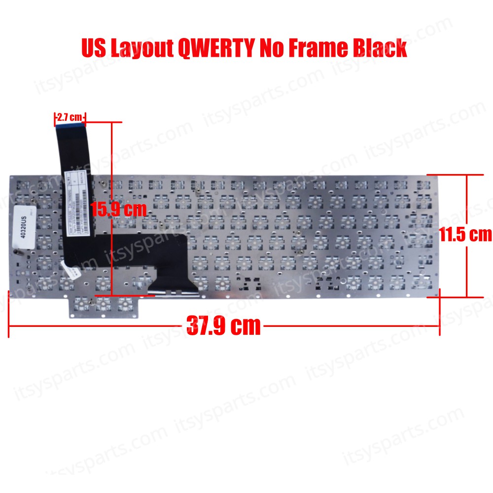 Keyboard - Laptop Keyboard Asus 17-inch G750 G750JG G750JH G750JM G750JS G750JW G750JX G750JZ 0KN0-P41ND121 0KNB0-E600ND001 MP-12R36DNJ528W 0KN0-P41ND121 0KNB0-E600ND001 Keyboard (Ref.40320US)
