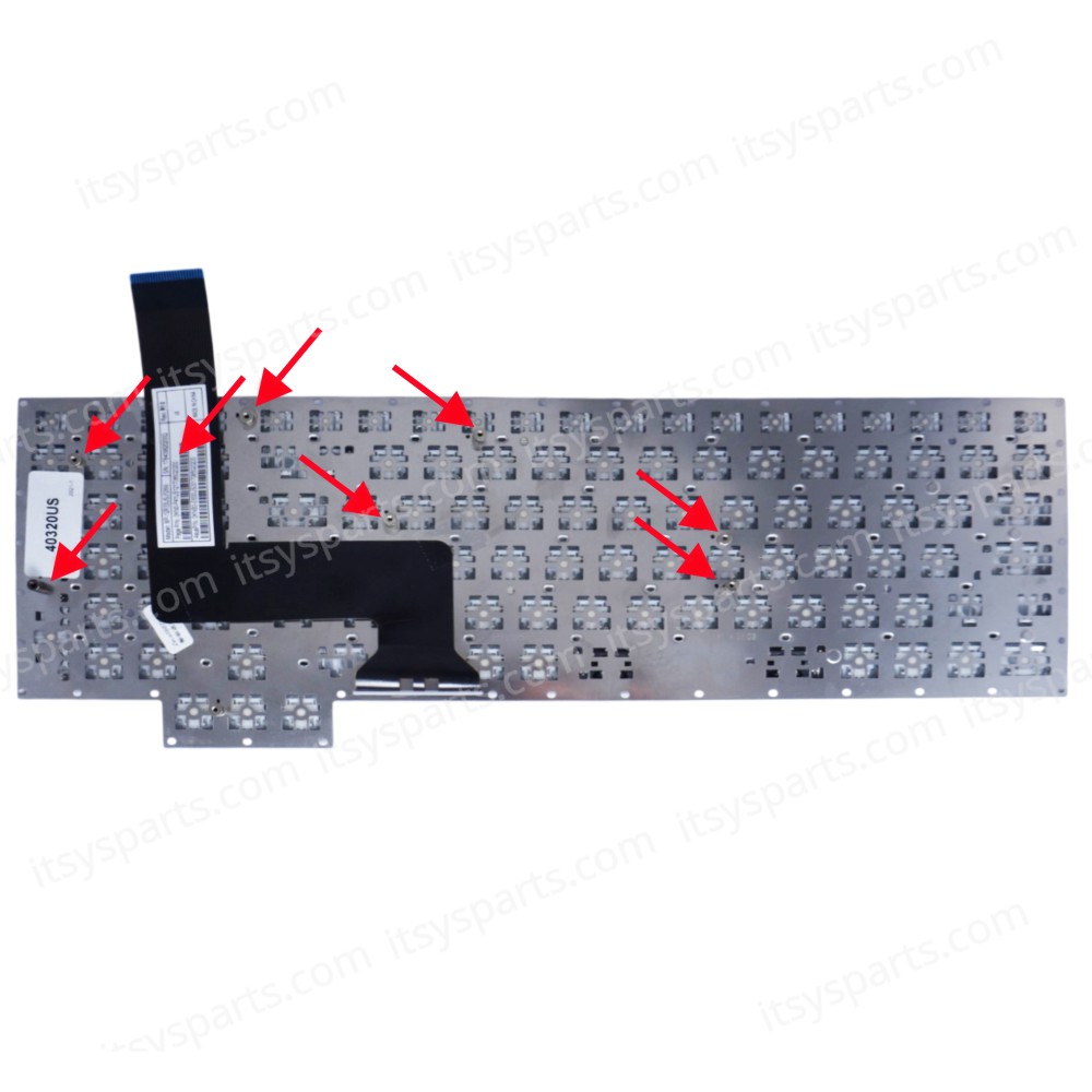 Keyboard - Laptop Keyboard Asus 17-inch G750 G750JG G750JH G750JM G750JS G750JW G750JX G750JZ 0KN0-P41ND121 0KNB0-E600ND001 MP-12R36DNJ528W 0KN0-P41ND121 0KNB0-E600ND001 Keyboard (Ref.40320US)