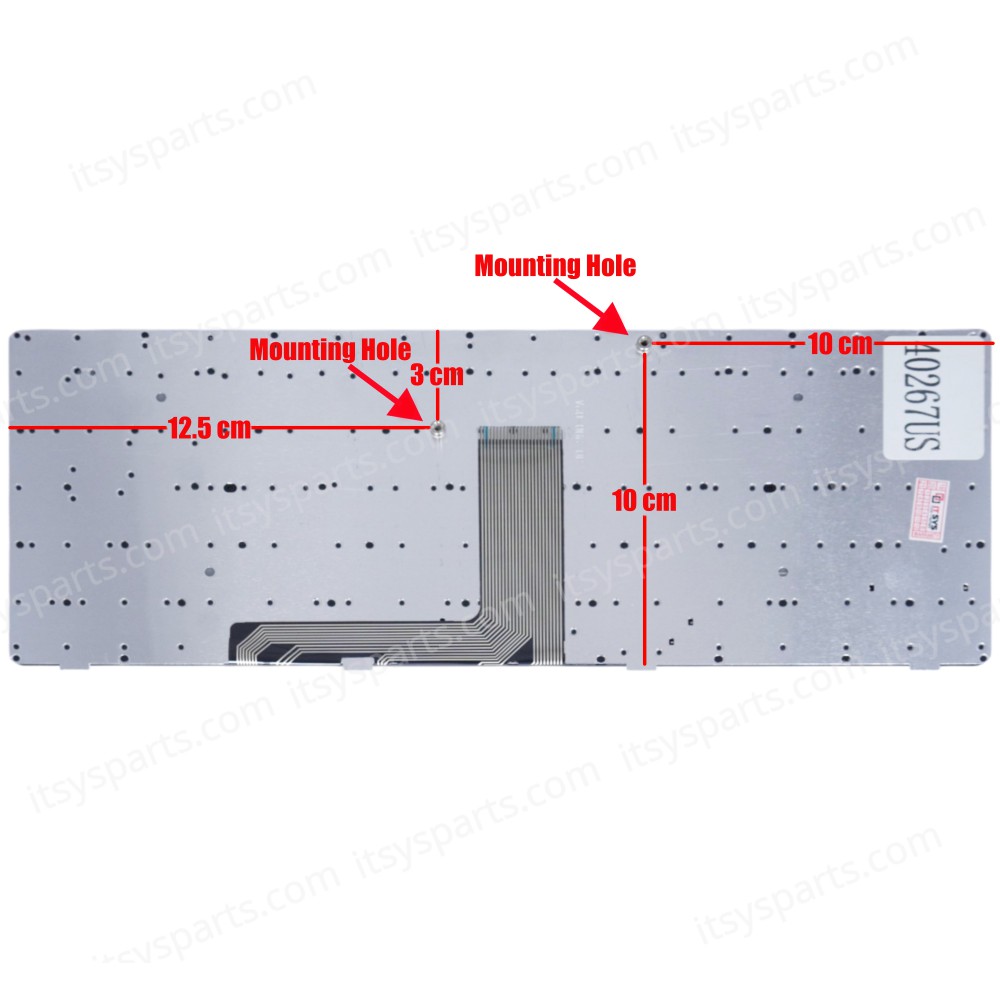 Keyboard Laptop Lenovo AEKL6600160 AEKL6700220 AEKL6700230 AEKL6A00110 AEKL6E00210 AEKL6G00130 AEKL6L00210 AEKL6L00250 AEKL6U00060 AEKL6U00210 AEKL6U00230 B6KSQ B6LSQ NSK-B6PSQ V-116920NK1-BR V-1692DFK1-TR (Ref.40267US)