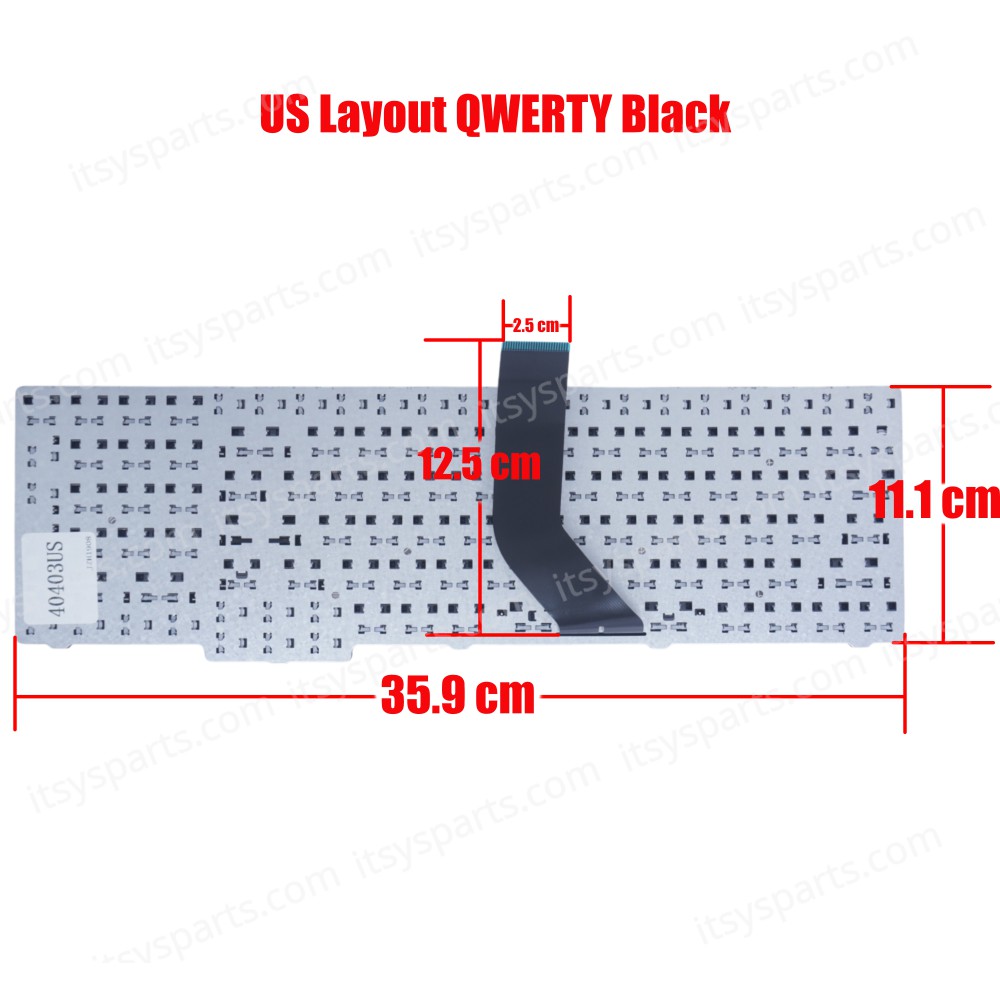 Laptop Keyboard Acer TravelMate 7330 7530 7530G 7730 7730G 7730Z 7730ZG 7630 7630EZ 7630G (Ref. 40403US)