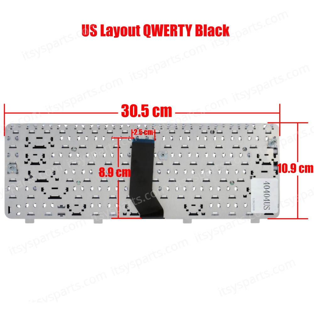 Laptop Keyboard HP Pavilion DV3 DV3-2000 DV3-2150 DV3-1000 DV3-2130 DV3-2140 DV3-2100 DV3-2200 530646-001 9J.N8682.U03 530643-281 (Ref. 40404US)