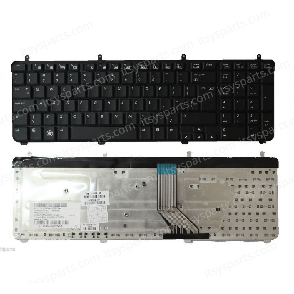 Laptop Keyboard HP Pavilion dv7-2000 dv7-2100 DV7 DV7T DV7T-2000 AEUUT5+00010 519004-DJ1 519265-001 9J.N0L82.Q0L 519004-001 9J.N0L82.W01 DV7-2019 DV7-2040 DV7-2043 DV7-2044 DV7-2078 DV7-2157 UK VERSION BLACK KEYBOARD(Ref.40291US)