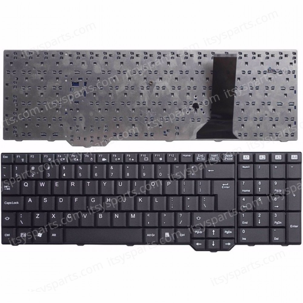 Keyboard Laptop - Keyboard for Laptop Fujitsu XA3520 Amilo Pi3625 XA3530 Xi 3670 Li 3910 XI 3650 XI3650 Li3910 Xi3670 MY07xx XA 3530 MS2244 90.4H907.U0R V080305AK2 (Ref. 40406US)