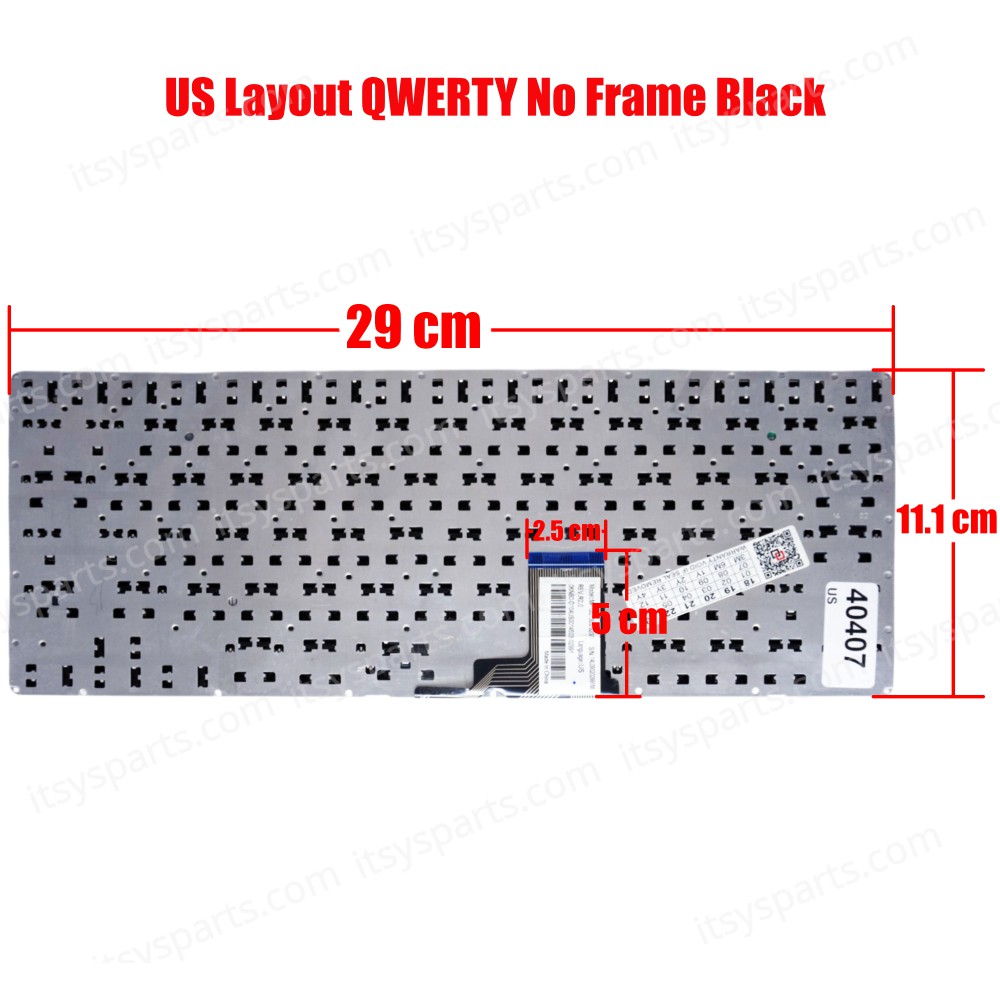 Keyboard Laptop - Keyboard for Laptop ASUS PU401 PU401LA PU301 PU301LA 0knb0-d10US001 MP-12C73US-920W 14L090202991M (Ref. 40407US)