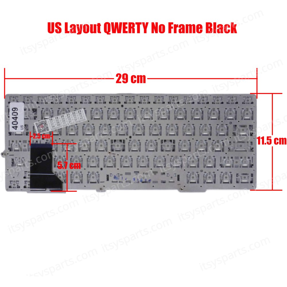 Keyboard Laptop - Keyboard for Laptop Sony SVS13 SVS13AA11M SVS13122CXP SVS13A1DGXB SVS13A1Z9E 149061411us 149014811us 9z.n6bbf.501 14901432usx 14901432USX (Ref. 40409US)