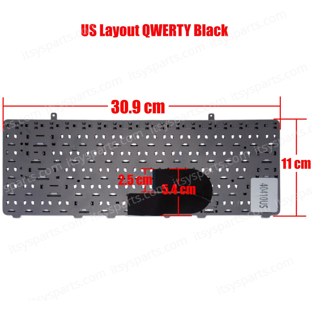 Keyboard Laptop - Keyboard for Laptop Dell Vostro A840 A860 1088 1410 1014 1015 PP37L R811H PP38L 0R811H R811H NSK-DCK01 9J.N0H82.K01 CN-0R811H V080925BS 9J.N0H82.K0L AEVM8+00210 VM8 0J432K NSK-DCK0L (Code 40410US)