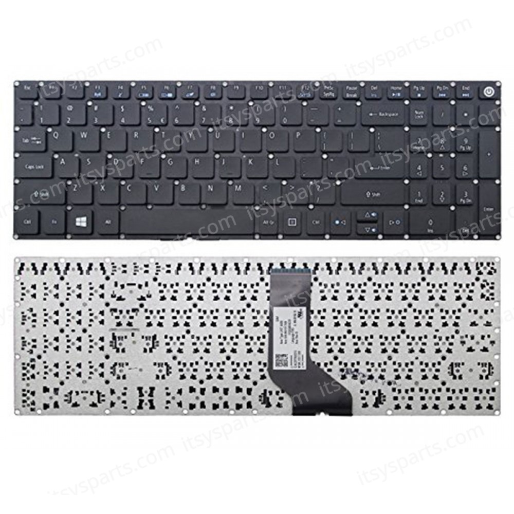 Keyboard Laptop - Keyboard for Laptop Acer Aspire E5-520 E5-532 E5-550 E5-573 E5-570 E5-722 E5-770 F5-521 F5-571 F5-570 K50-10 V3-574 V3-575 V5-591 VN7-572 VN7-792 TravelMate P257 P258 P277 P278 (Ref. 40411US)