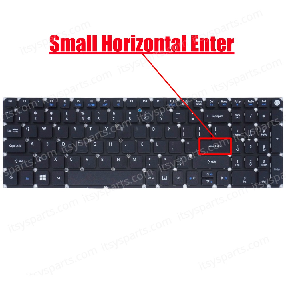 Keyboard Laptop - Keyboard for Laptop Acer Aspire E5-520 E5-532 E5-550 E5-573 E5-570 E5-722 E5-770 F5-521 F5-571 F5-570 K50-10 V3-574 V3-575 V5-591 VN7-572 VN7-792 TravelMate P257 P258 P277 P278 (Ref. 40411US)