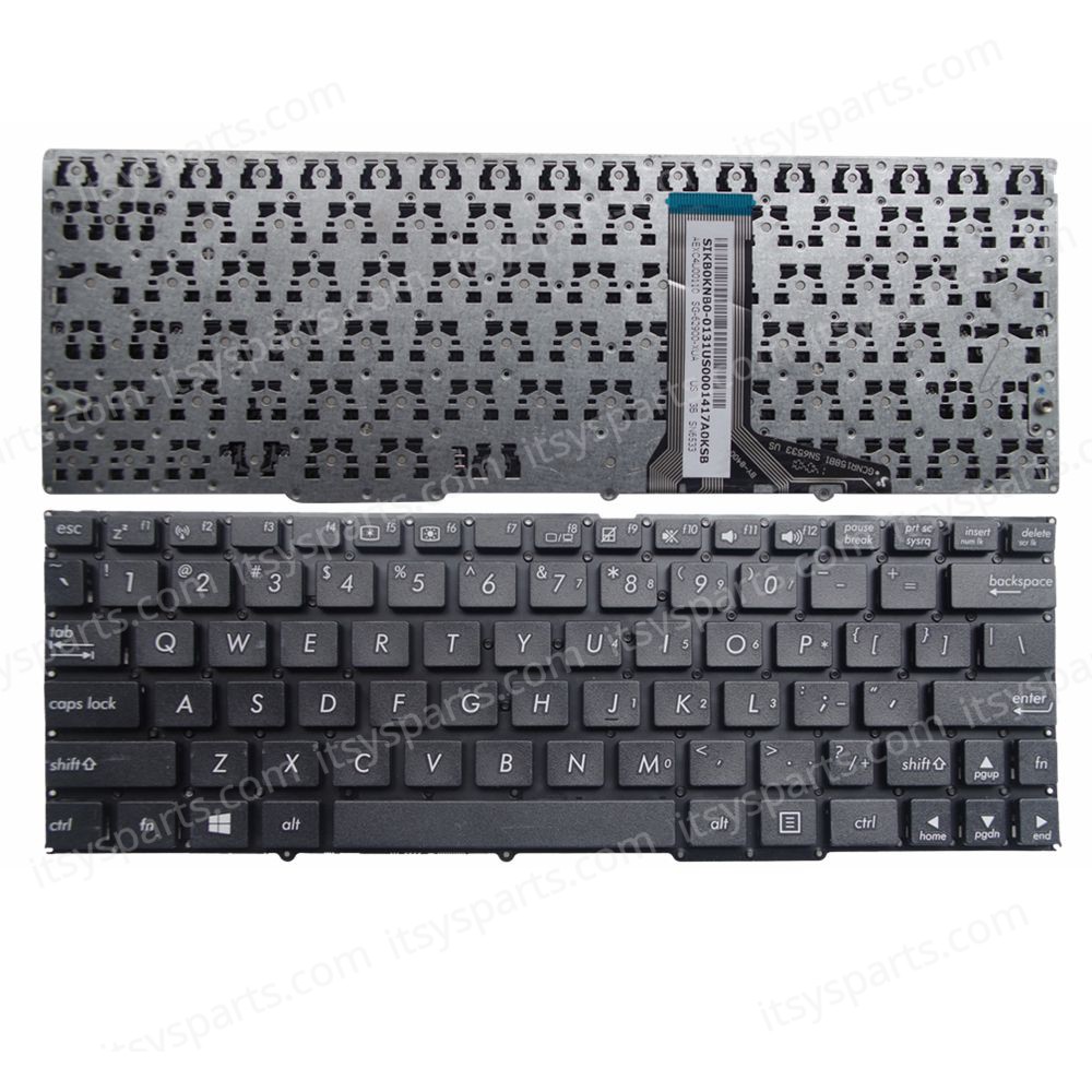 Laptop Keyboard for ASUS Transformer Book T100 T100HA T100H T100TC T100CHI TF600 TF600T TF600TG TF502 AEXC9U00110 SG-80300-XUA 0KNB0-0133US00016520011P US Black No Frame ( SKU.40412US )