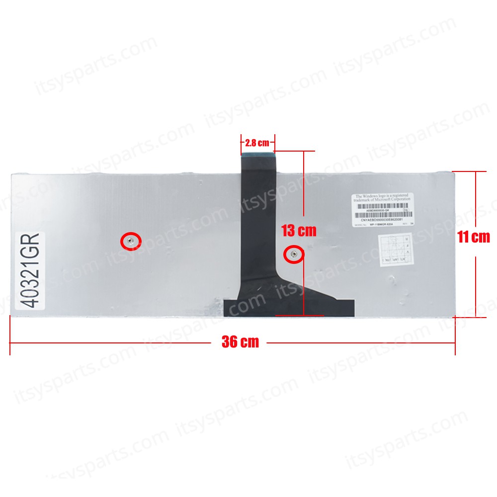 Keyboard Laptop Keyboard Toshiba Satellite L75t L75t-A L75-B L75D-B L75t-B A000237310 AEBD5U00010 AER15U00310 23C63 US V150613AS1 V000320330 A000237890 6037B0085002 9Z.N7TSV.801 V138170AS1 9Z.N7TSV.601 V138170A V138170AS1 (Ref.40321GR)