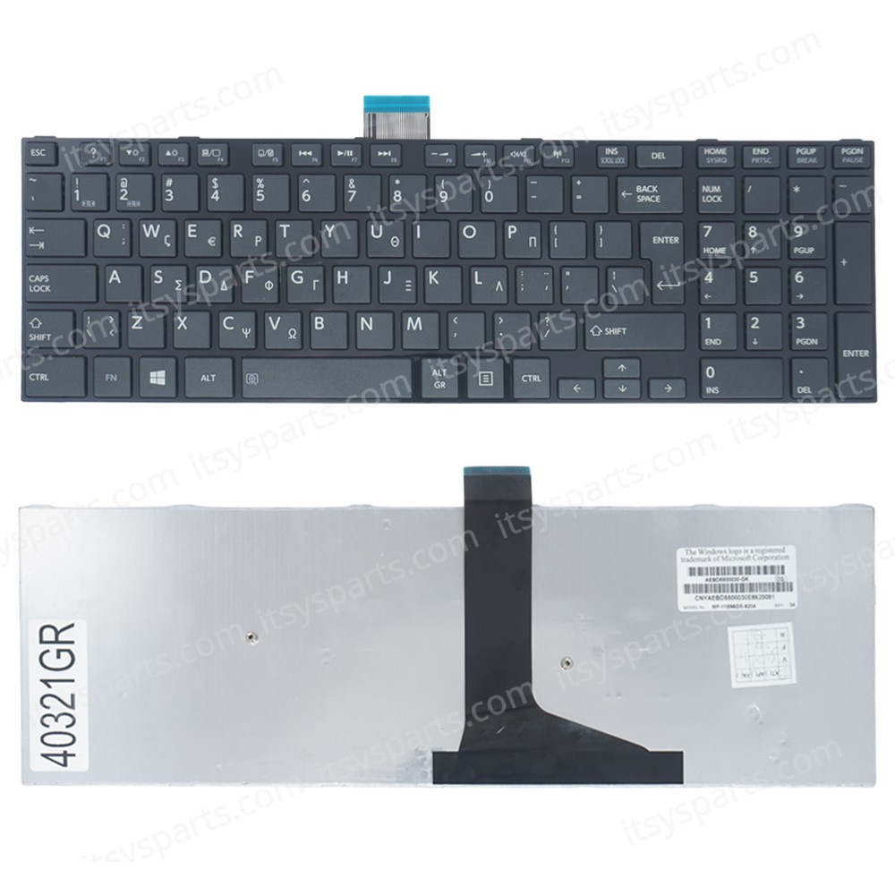Keyboard Laptop Keyboard Toshiba Satellite L75t L75t-A L75-B L75D-B L75t-B A000237310 AEBD5U00010 AER15U00310 23C63 US V150613AS1 V000320330 A000237890 6037B0085002 9Z.N7TSV.801 V138170AS1 9Z.N7TSV.601 V138170A V138170AS1 (Ref.40321GR)