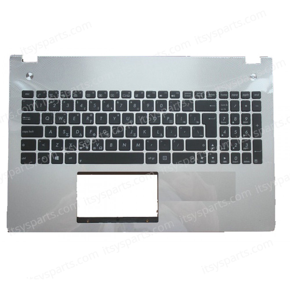 Greek Keyboard for Laptop ASUS N56 N56V N56DP N56VB N56VJ N56VM N56VZ N56SL AENJ8+01010 13GN9J1AM020 BACKLIT (Ref. 40420GRCOVER)