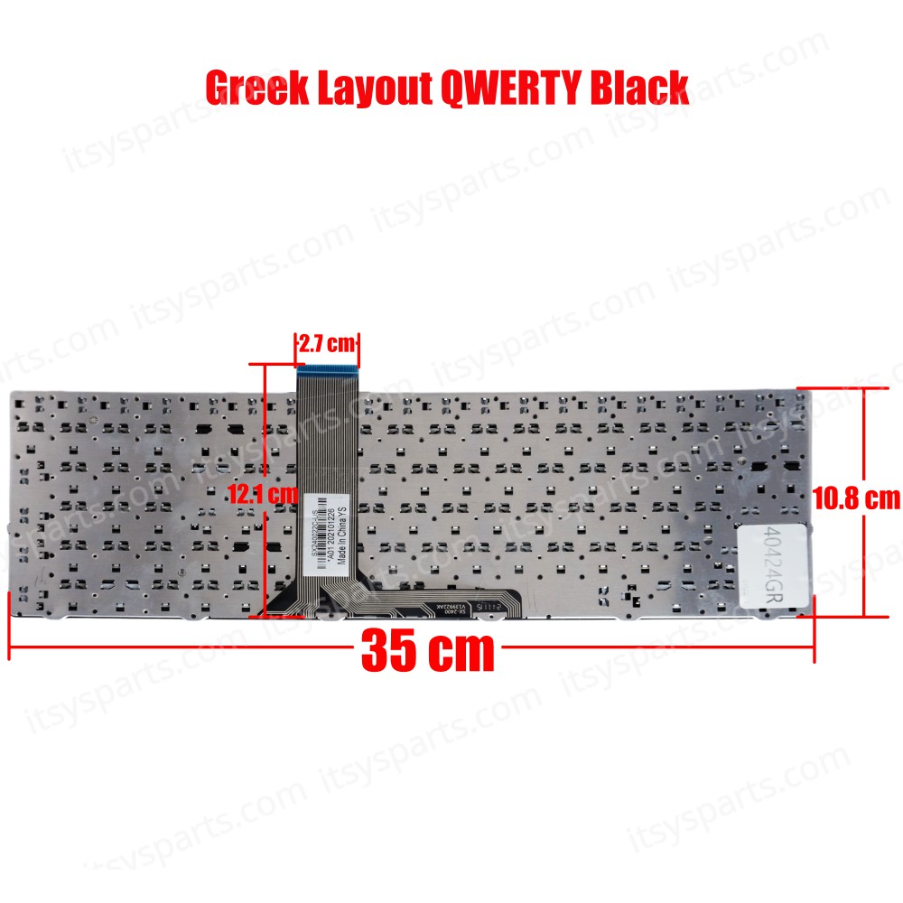 Laptop Keyboard Greek - Greek Keyboard for MSI GE60 GP60 GP70 CR70 MS16GB MS16GA V123322IK1 V139922CK1 V123322CK1 2OJ CR60 SIN-3ERU2K1 S1N-3EDN2S1-SA0 (Ref. 40424GR)