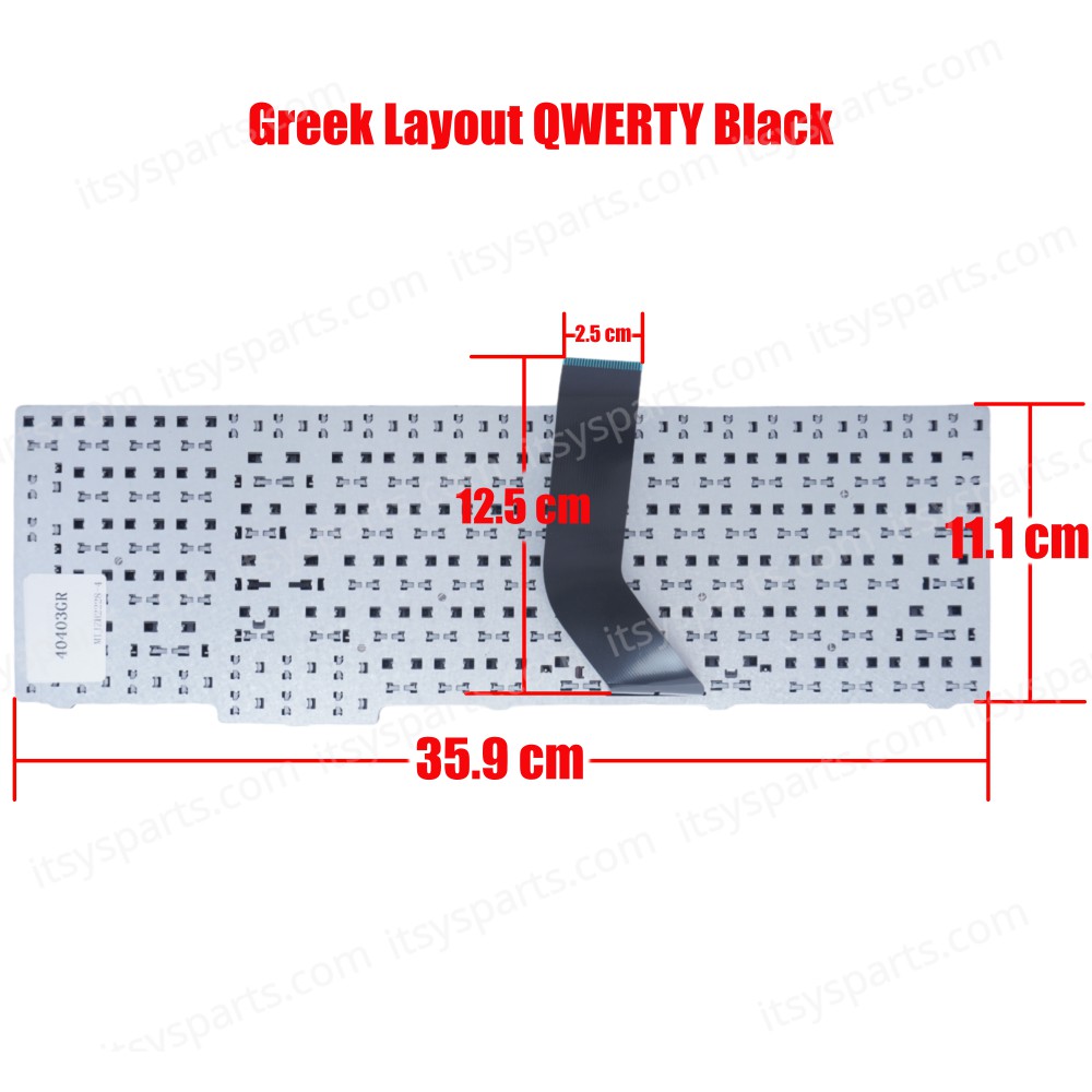Greek Laptop Keyboard for Acer TravelMate 7230 7330 7530 7530G 7730 7730G 7730Z 7730ZG 7630 7630EZ 7630G GR Black ( SKU.40403GR )