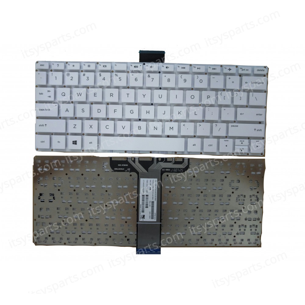 Laptop Keyboard - Keyboard for HP Pavilion X360 11-K 11-k000 X360 11-K000NV X360 13-U000NV x360 13-u101ne HPM14K33US-6981 PK131U41B00 (Ref. 40430USWHITE)