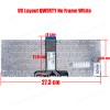 Laptop Keyboard - Keyboard for HP Pavilion X360 11-K 11-k000 X360 11-K000NV X360 13-U000NV x360 13-u101ne HPM14K33US-6981 PK131U41B00 (Ref. 40430USWHITE)