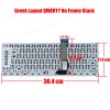 Greek Keyboard for ASUS E402 E402M E402MA E402SA E402SA E402S E403SA E402N (Ref.40436GR)
