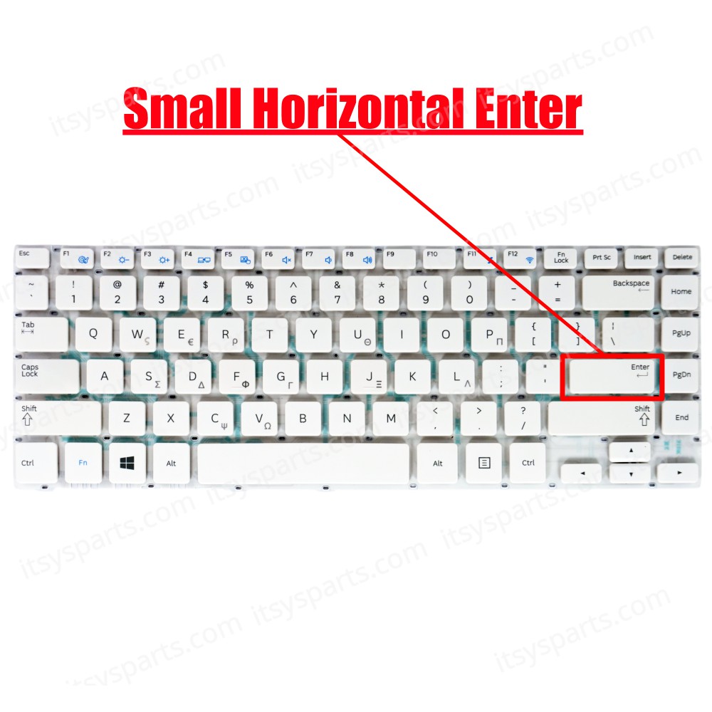 Laptop Keyboard Greek - Greek Keyboard for Samsung NP370R4E 370R4E NP370R4E NP450R4E NP455R5J NP450R4V NP470R4E NP275E4V NP450R4Q NP455R4J NP530U4E (SKU.40262GRWHITE)