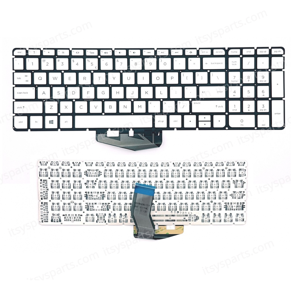 Keyboard Laptop - Keyboard for HP Envy M7-N M7-N000 M7-N109DX M7-N101DX 17-R000 17-N151nr M7-N014DX M7-N179NR M7-N011DX m7-n1006037b0126201 v150626is1 (Ref.40445USSILVER)