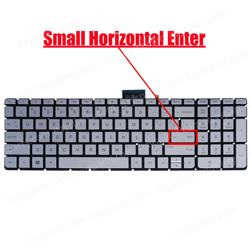 Keyboard Laptop - Keyboard for HP Envy M7-N M7-N000 M7-N109DX M7-N101DX 17-R000 17-N151nr M7-N014DX M7-N179NR M7-N011DX m7-n1006037b0126201 v150626is1 (Ref.40445USSILVER)