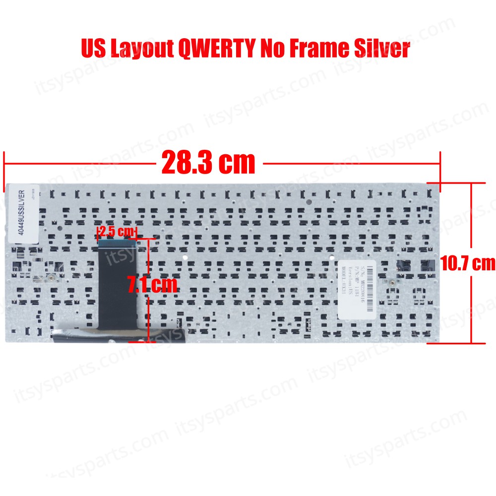 Keyboard Laptop - Keyboard for Asus ZenBook UX31 UX31A UX31LA UX31E BX31A BX31E UX31E-DH72 MP-11B16GB6698 MP-11B13US6528 9Z.N8JBC.50 PK130SQ425S NSK-UQ00U mp-11b16i06528 mp-11j14360856868m 0KNB0-3100US00 0KN0-LY1US02 (Ref.40449USSILVER)