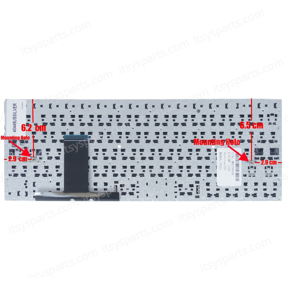 Keyboard Laptop - Keyboard for Asus ZenBook UX31 UX31A UX31LA UX31E BX31A BX31E UX31E-DH72 MP-11B16GB6698 MP-11B13US6528 9Z.N8JBC.50 PK130SQ425S NSK-UQ00U mp-11b16i06528 mp-11j14360856868m 0KNB0-3100US00 0KN0-LY1US02 (Ref.40449USSILVER)