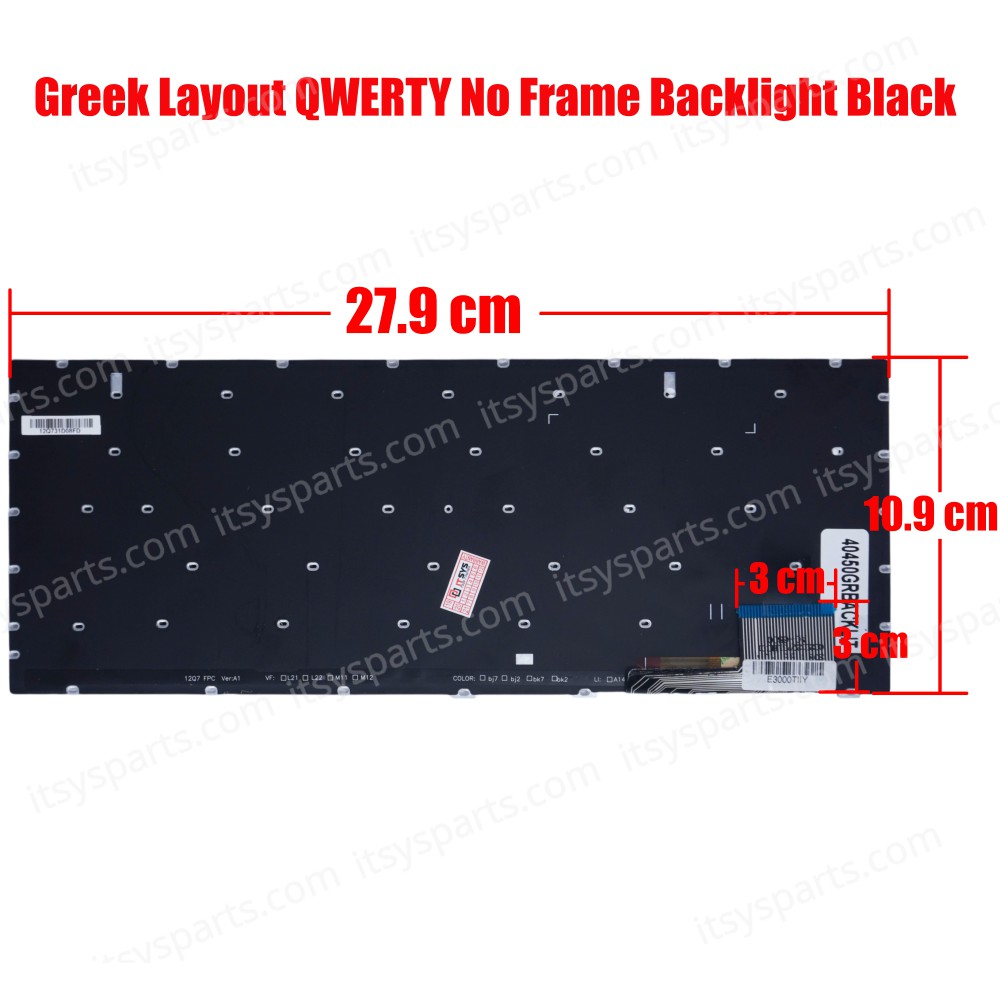 Laptop Keyboard Greek - Greek Keyboard for Samsung 7 730U3E NP730U3E 740U3E NP740U3E 730U3E-K01 730U3E-A01 CNBA5903669ADN with Backlit (Ref.40450GRBACKLIT)