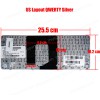 Keyboard Laptop - Keyboard for HP DM1 DM1-2000 DM1-2100 AEFP6700110 DM1-1000 DM1-1100 mini 311 608583-001 V100146CS1 615627-001 AEFP8U00110 615627-001 V100146CS1 AEFP6700010 AEFP6700110 US (Ref.40454US)