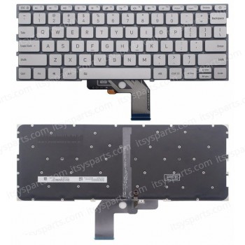 Laptop Keyboard - Keyboard for Xiaomi Air 13.3 9Z.ND7BW.001 MK10000005761 490.09U07.0D01 US Backlit Sliver Keyboard (SKU.40455US)