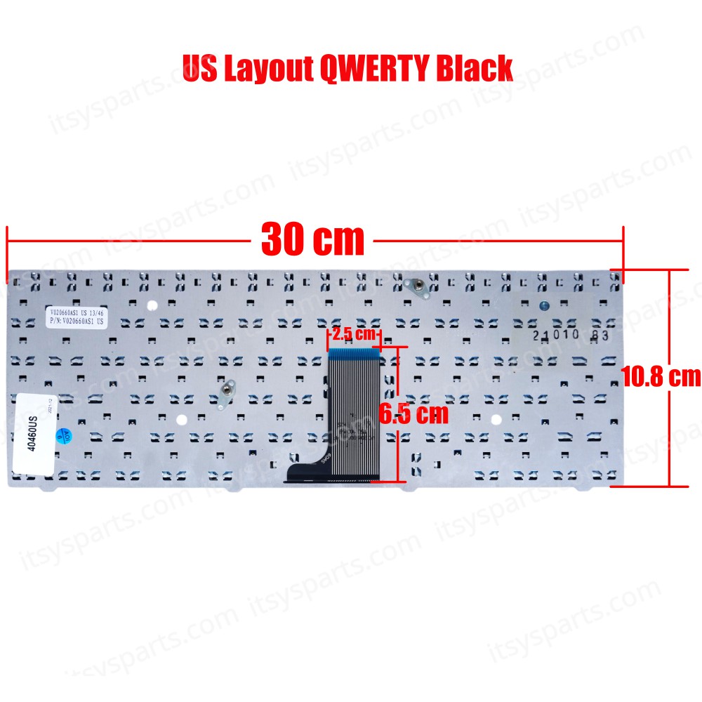 Keyboard Laptop - Keyboard for SAMSUNG R518 R519 NP-R517 NP-R518 NP-R519 NP-R519-FA01AU 9J.N8182.S01 9J.N8182.S08 CNBA5902581A CNBA5902581FBIH496T2020 BA59-02581A (Ref.40460US)