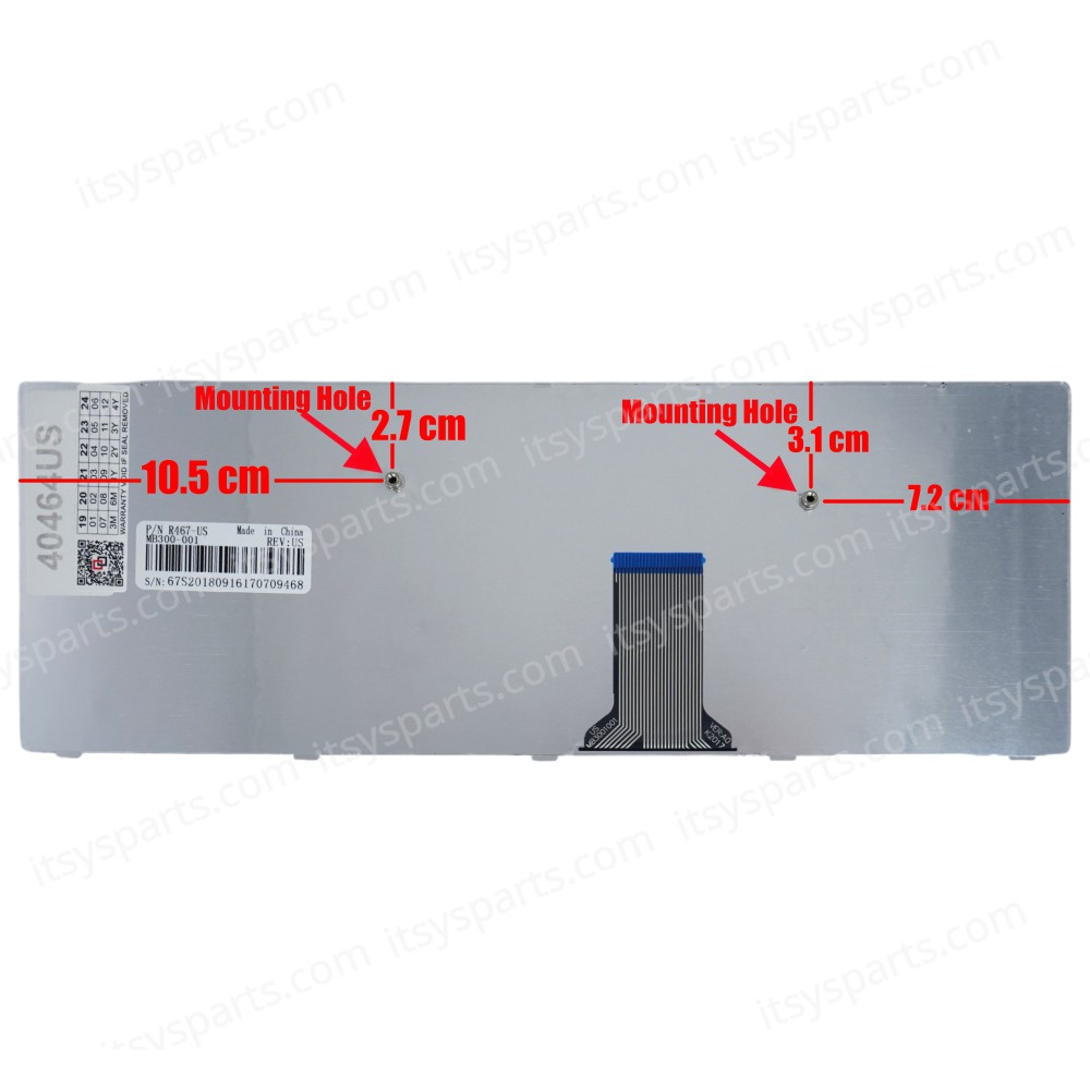 Keyboard Laptop - Keyboard for Samsung R428 R429 R440 R463 R465 R467 R468 R470 P467 R480 RV410 RV408 P428 P430 P469 R439 R418 R420 R423 R425 R430 R464 r467-us (Ref.40464US)