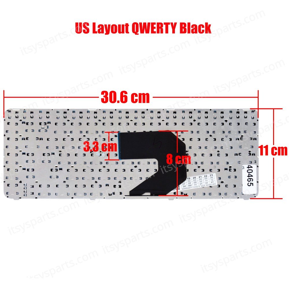 Keyboard Laptop - Keyboard for HP Pavilion G4-2000 G4-2100 G4-2200 G4-2300 G4-2400 680555-001 698188-001 AER33U02110 AER33L00110 MP-11K66LA-920 (Ref.40465US)