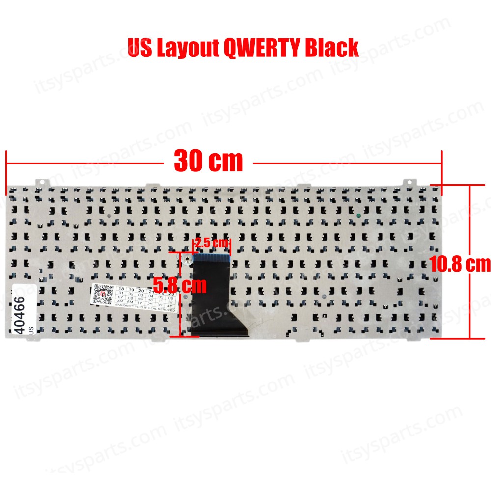 Keyboard Laptop - Keyboard for Gateway SA1 SA6 W650 W650I W650A MX1000 M-73 M-67 M-63 M-16 M-1628 M-1629 M-6312 M-6324 M-6332 M-1625 M-6333 M-1622 AESA6U00110 8017100R AESA6U00010 V021646AS1 (Ref.40466US)